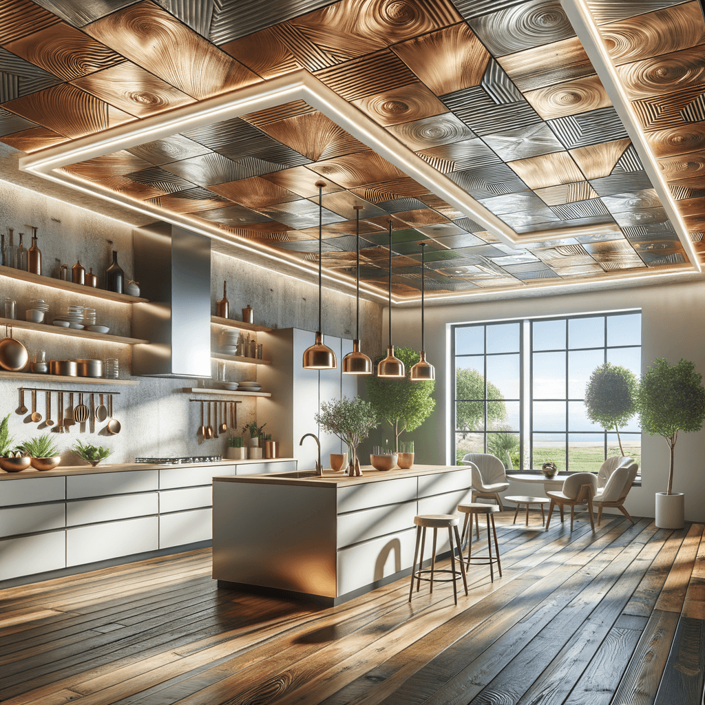 Reinventing Kitchen Ceilings: Design, Materials, and Lighting for a Striking Overhead Transformation